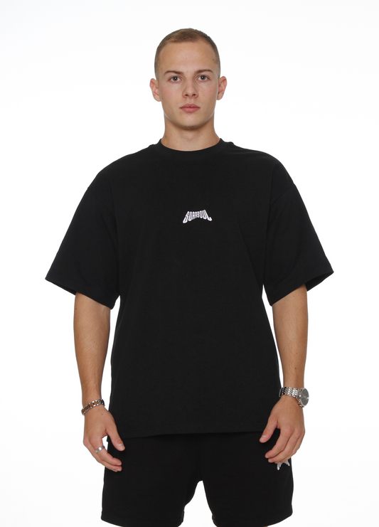 CAGE BOXY TEE BLACK