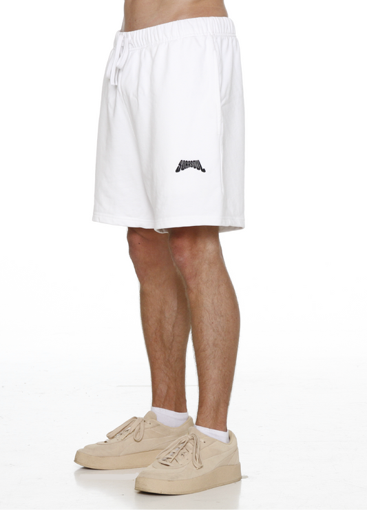 LOGO SHORTS WHITE