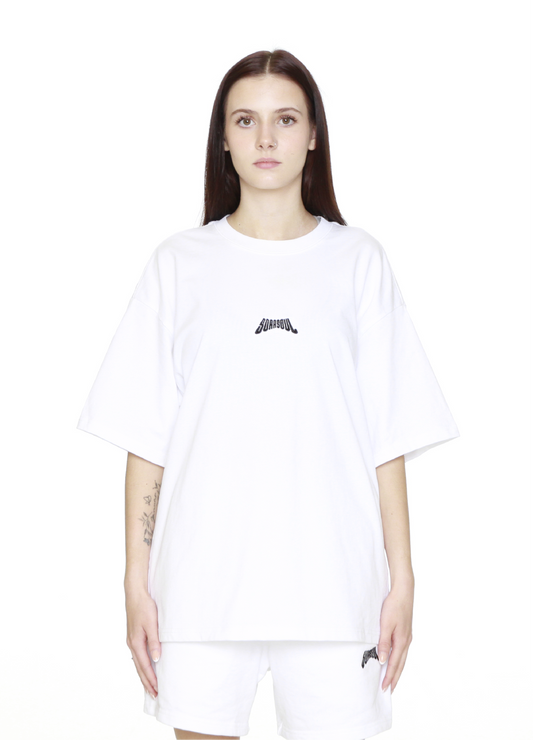 CAGE BOXY TEE WHITE