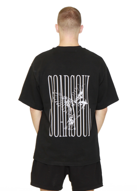 CAGE BOXY TEE BLACK
